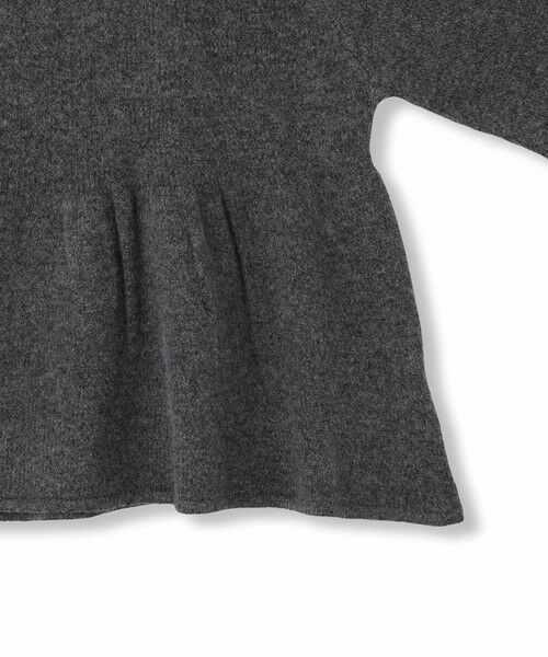 QUEENS COURT / クイーンズコート ニット・セーター | 杢ストレッチ襟付きペプラムニット≪手洗い可能≫ | 詳細12