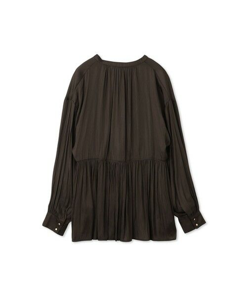 QUEENS COURT / クイーンズコート シャツ・ブラウス | 割繊サテンキーネックペプラムブラウス≪手洗い可能≫ | 詳細13