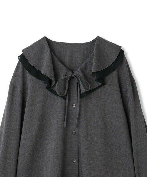 QUEENS COURT / クイーンズコート シャツ・ブラウス | ナチュラルストレッチフレアカラーブラウス≪手洗い可能≫ | 詳細11