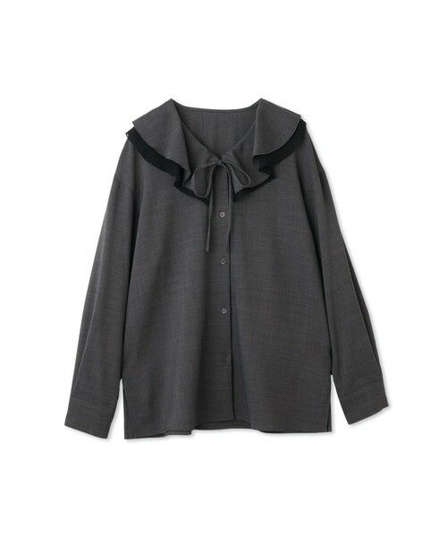 QUEENS COURT / クイーンズコート シャツ・ブラウス | ナチュラルストレッチフレアカラーブラウス≪手洗い可能≫ | 詳細9