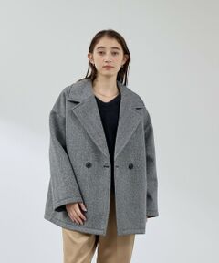 QUEENS COURT / クイーンズコート ダッフルコート | ツィードボンディングミドルコート