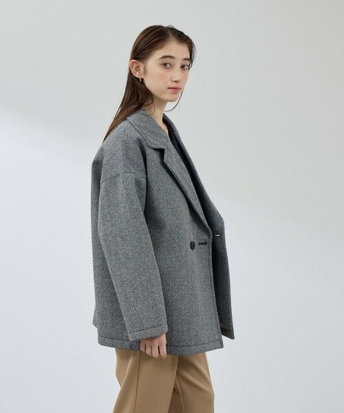 QUEENS COURT / クイーンズコート ダッフルコート | ツィードボンディングミドルコート | 詳細6
