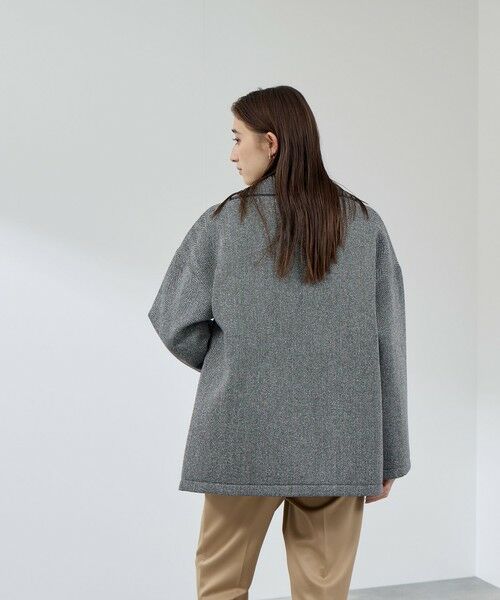 QUEENS COURT / クイーンズコート ダッフルコート | ツィードボンディングミドルコート | 詳細7