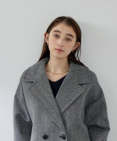 QUEENS COURT / クイーンズコート ダッフルコート | ツィードボンディングミドルコート | 詳細9