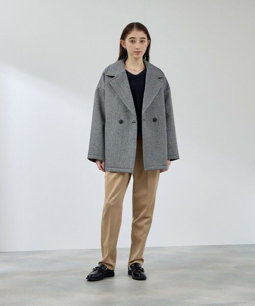 QUEENS COURT / クイーンズコート ダッフルコート | ツィードボンディングミドルコート | 詳細10