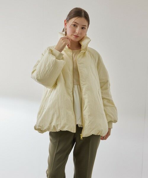 QUEENS COURT / クイーンズコート ダッフルコート | ルフレタンブラーコクーンダウンジャケット | 詳細3