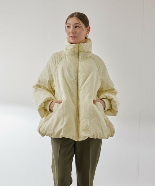 QUEENS COURT / クイーンズコート ダッフルコート | ルフレタンブラーコクーンダウンジャケット | 詳細4