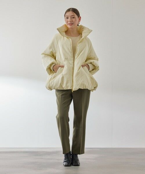 QUEENS COURT / クイーンズコート ダッフルコート | ルフレタンブラーコクーンダウンジャケット | 詳細7