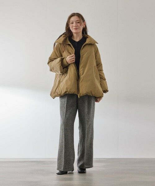QUEENS COURT / クイーンズコート ダッフルコート | ルフレタンブラーコクーンダウンジャケット | 詳細11
