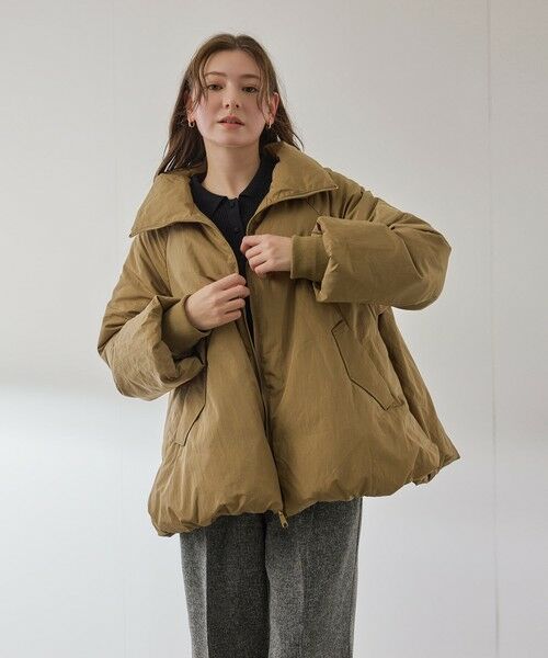 QUEENS COURT / クイーンズコート ダッフルコート | ルフレタンブラーコクーンダウンジャケット | 詳細9