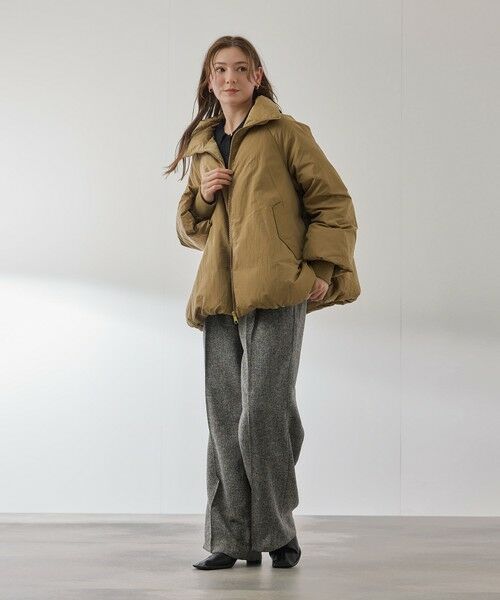 QUEENS COURT / クイーンズコート ダッフルコート | ルフレタンブラーコクーンダウンジャケット | 詳細10