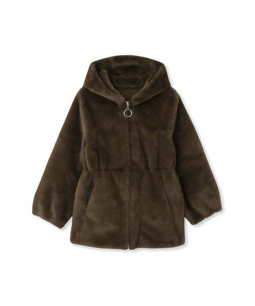 QUEENS COURT / クイーンズコート ダッフルコート | フェイクファーフーディショートコート≪手洗い可能≫ | 詳細9