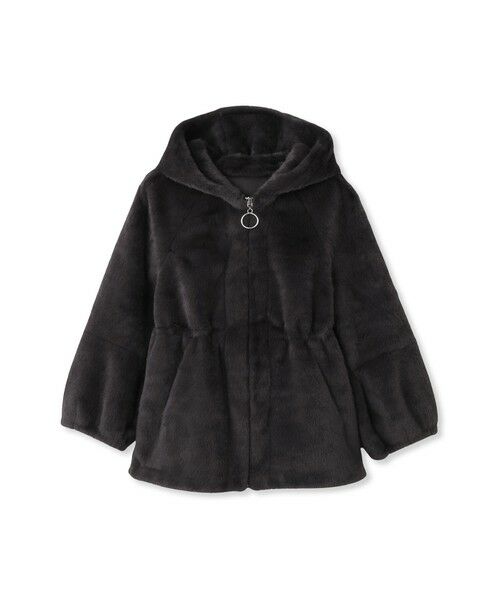 QUEENS COURT / クイーンズコート ダッフルコート | フェイクファーフーディショートコート≪手洗い可能≫ | 詳細13