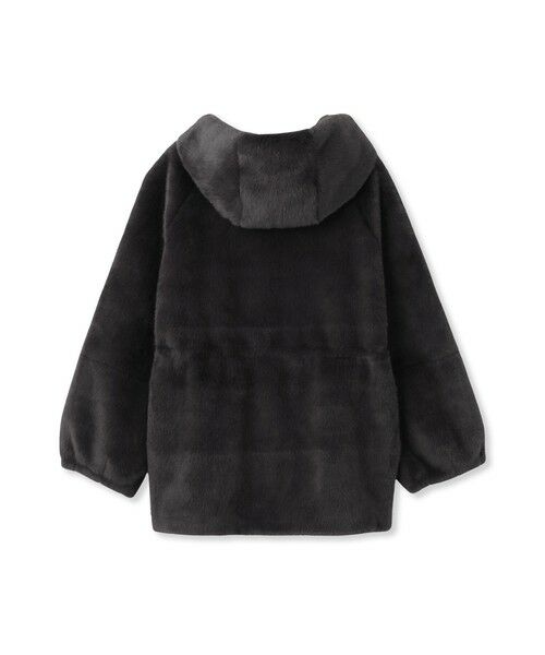 QUEENS COURT / クイーンズコート ダッフルコート | フェイクファーフーディショートコート≪手洗い可能≫ | 詳細14