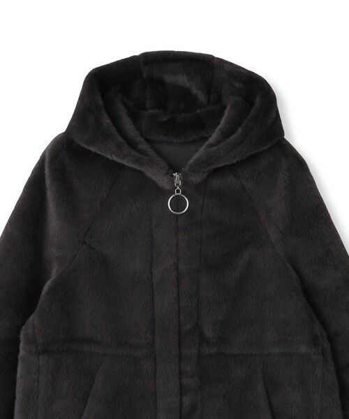QUEENS COURT / クイーンズコート ダッフルコート | フェイクファーフーディショートコート≪手洗い可能≫ | 詳細16