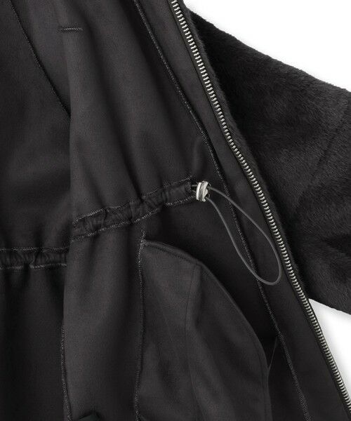 QUEENS COURT / クイーンズコート ダッフルコート | フェイクファーフーディショートコート≪手洗い可能≫ | 詳細18