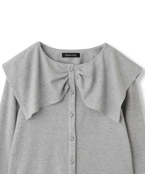 QUEENS COURT / クイーンズコート カットソー | Wフェイス天竺ビッグカラートップス≪手洗い可能≫ | 詳細5