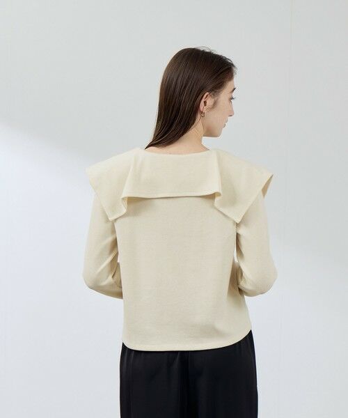 QUEENS COURT / クイーンズコート カットソー | Wフェイス天竺ビッグカラートップス≪手洗い可能≫ | 詳細11