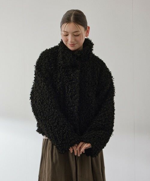 QUEENS COURT / クイーンズコート テーラードジャケット | プードルフェイクファーブルゾン | 詳細1