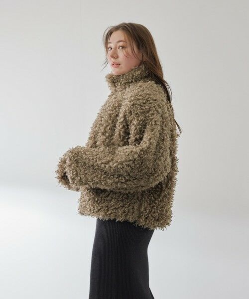 QUEENS COURT / クイーンズコート テーラードジャケット | プードルフェイクファーブルゾン | 詳細7