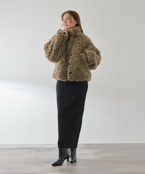 QUEENS COURT / クイーンズコート テーラードジャケット | プードルフェイクファーブルゾン | 詳細10