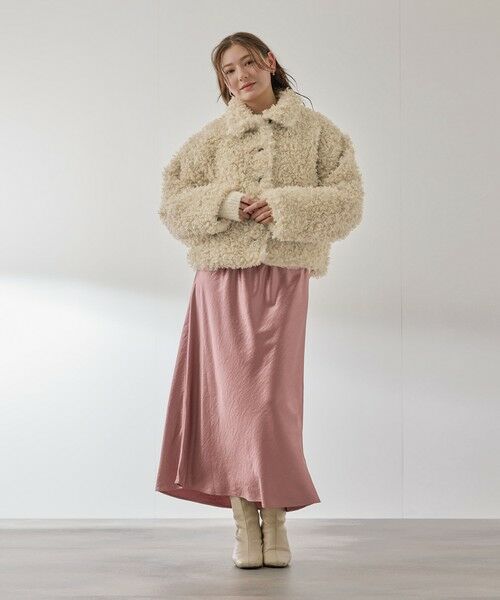 QUEENS COURT / クイーンズコート テーラードジャケット | プードルフェイクファーブルゾン | 詳細13