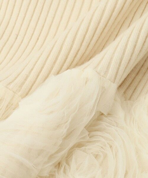 QUEENS COURT / クイーンズコート ニット・セーター | フラワーチュールペプラムリブニット≪手洗い可能≫ | 詳細8