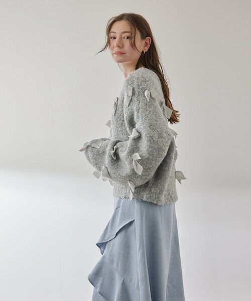 QUEENS COURT / クイーンズコート ニット・セーター | メニリボンブークレーニット≪手洗い可能≫ | 詳細2