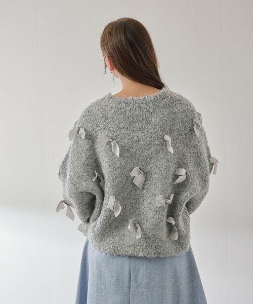 QUEENS COURT / クイーンズコート ニット・セーター | メニリボンブークレーニット≪手洗い可能≫ | 詳細3