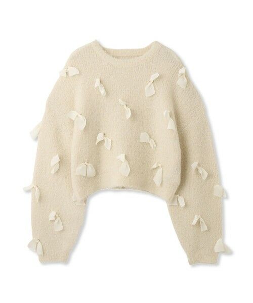 QUEENS COURT / クイーンズコート ニット・セーター | メニリボンブークレーニット≪手洗い可能≫ | 詳細14