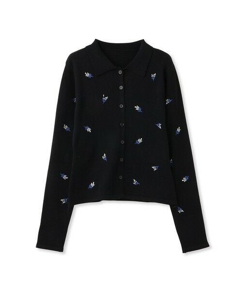 QUEENS COURT / クイーンズコート ニット・セーター | フラワーシシュウニットプルオーバー≪手洗い可能≫ | 詳細3