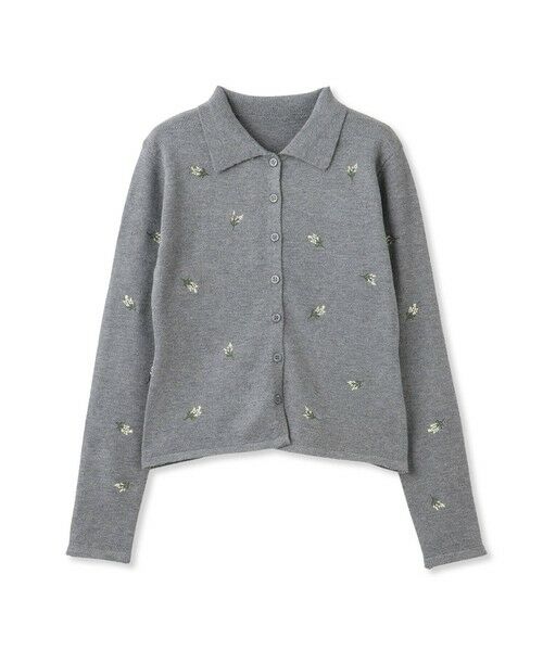 QUEENS COURT / クイーンズコート ニット・セーター | フラワーシシュウニットプルオーバー≪手洗い可能≫ | 詳細11