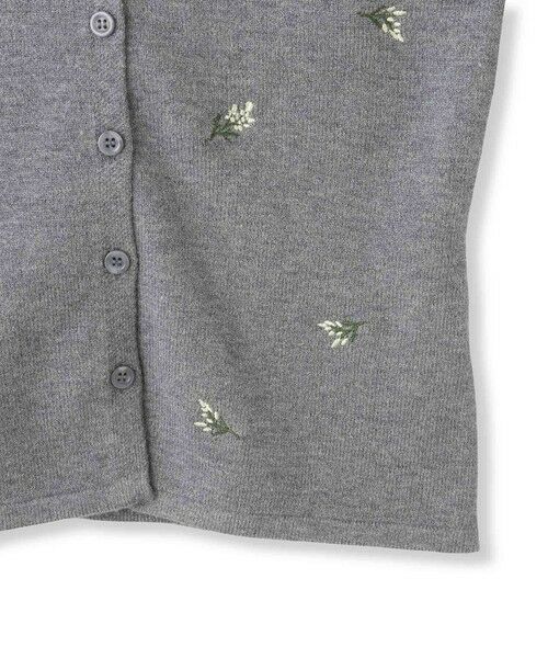 QUEENS COURT / クイーンズコート ニット・セーター | フラワーシシュウニットプルオーバー≪手洗い可能≫ | 詳細15