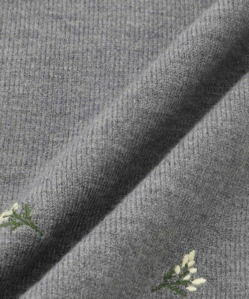 QUEENS COURT / クイーンズコート ニット・セーター | フラワーシシュウニットプルオーバー≪手洗い可能≫ | 詳細16