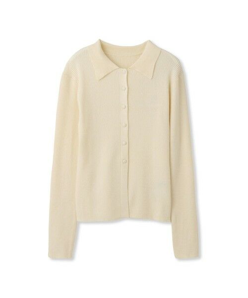 QUEENS COURT / クイーンズコート カーディガン・ボレロ | くるみボタンポロニットカーディガン≪手洗い可能≫ | 詳細4
