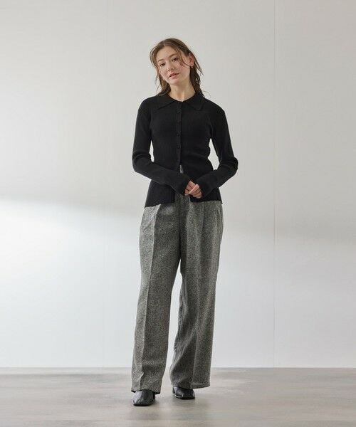 QUEENS COURT / クイーンズコート カーディガン・ボレロ | くるみボタンポロニットカーディガン≪手洗い可能≫ | 詳細7