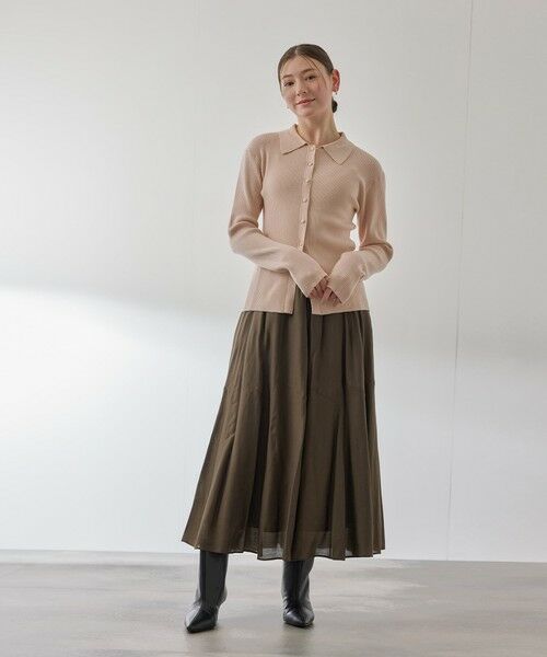 QUEENS COURT / クイーンズコート カーディガン・ボレロ | くるみボタンポロニットカーディガン≪手洗い可能≫ | 詳細13