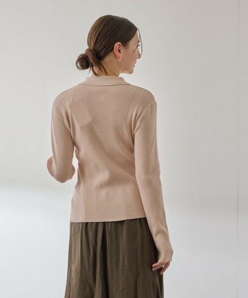 QUEENS COURT / クイーンズコート カーディガン・ボレロ | くるみボタンポロニットカーディガン≪手洗い可能≫ | 詳細11