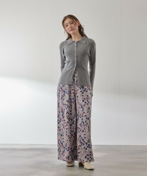 QUEENS COURT / クイーンズコート カーディガン・ボレロ | くるみボタンポロニットカーディガン≪手洗い可能≫ | 詳細18