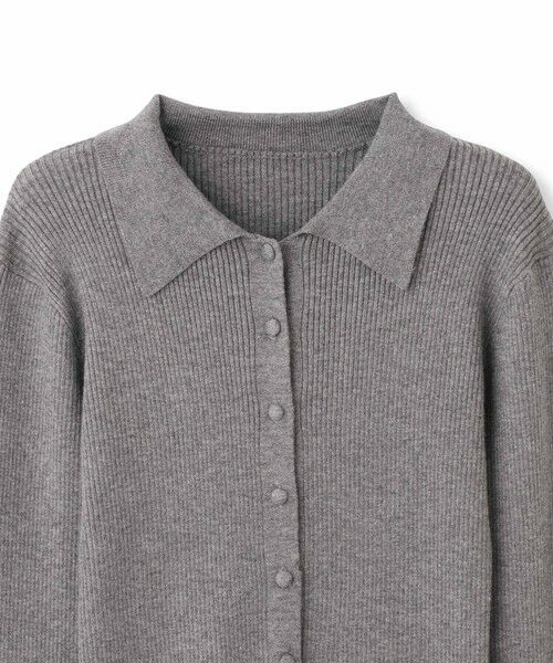 QUEENS COURT / クイーンズコート カーディガン・ボレロ | くるみボタンポロニットカーディガン≪手洗い可能≫ | 詳細21
