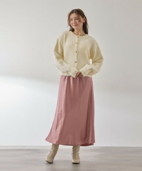 QUEENS COURT / クイーンズコート カーディガン・ボレロ | ソフトシャギー起毛メタルボタンカーディガン | 詳細2