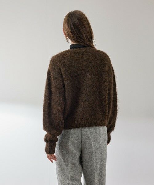 QUEENS COURT / クイーンズコート カーディガン・ボレロ | ソフトシャギー起毛メタルボタンカーディガン | 詳細5
