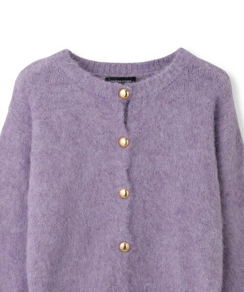 QUEENS COURT / クイーンズコート カーディガン・ボレロ | ソフトシャギー起毛メタルボタンカーディガン | 詳細12