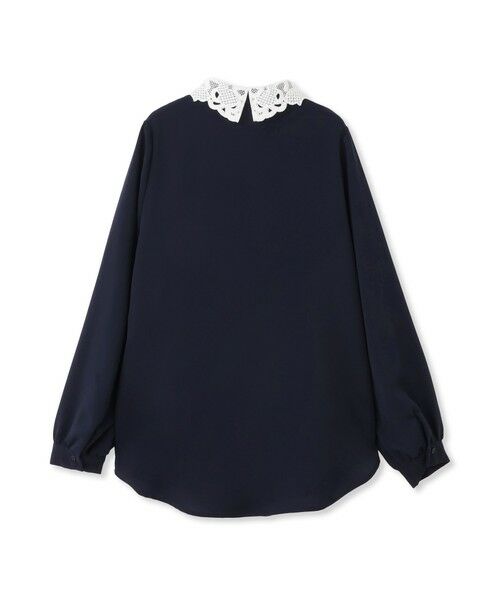 QUEENS COURT / クイーンズコート シャツ・ブラウス | モスクレープレースカラーブラウス | 詳細11