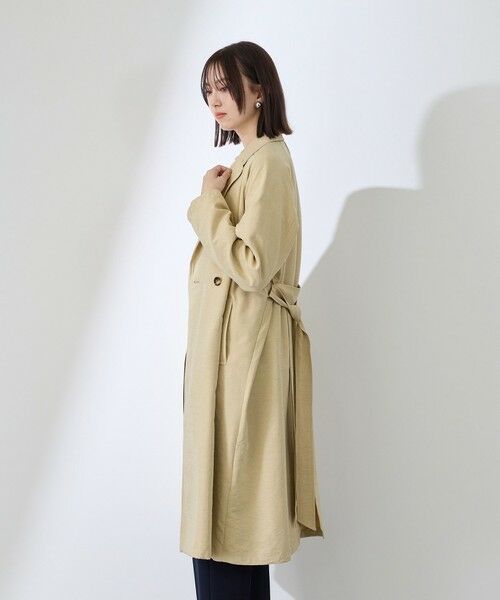 QUEENS COURT / クイーンズコート ダッフルコート | スウェードライクピーチガウントレンチコート | 詳細5