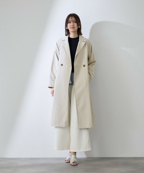 QUEENS COURT / クイーンズコート ダッフルコート | スウェードライクピーチガウントレンチコート | 詳細13