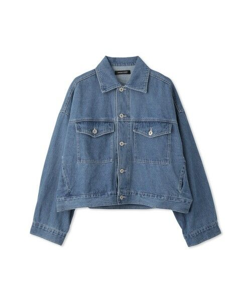 QUEENS COURT / クイーンズコート テーラードジャケット | カラーデニムボクシーフィットブルゾン≪洗濯機で洗える≫ | 詳細6