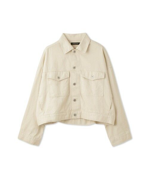 QUEENS COURT / クイーンズコート テーラードジャケット | カラーデニムボクシーフィットブルゾン≪洗濯機で洗える≫ | 詳細10