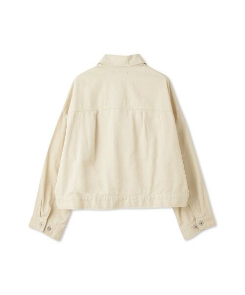 QUEENS COURT / クイーンズコート テーラードジャケット | カラーデニムボクシーフィットブルゾン≪洗濯機で洗える≫ | 詳細11