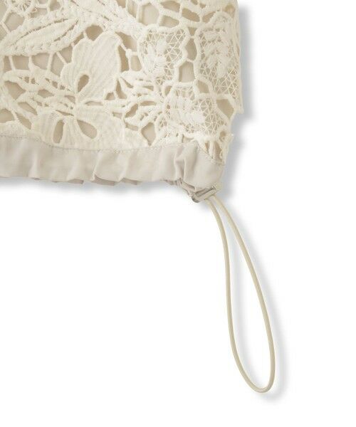 QUEENS COURT / クイーンズコート テーラードジャケット | ボタニカルレースブルゾン≪手洗い可能≫ | 詳細16